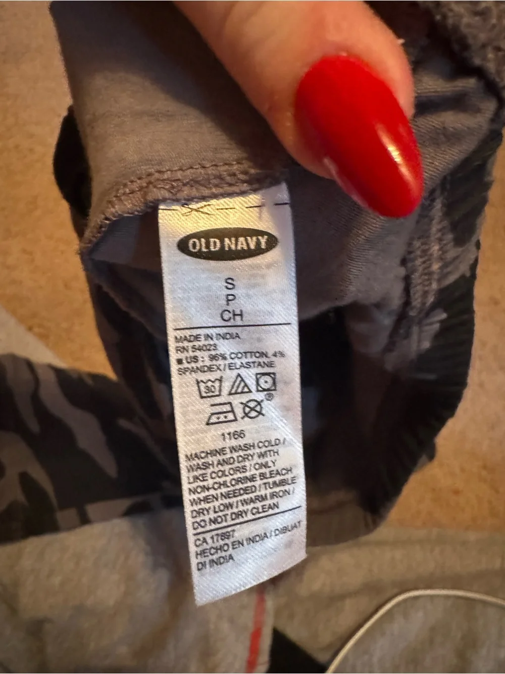 Old Navy Kids' Camo Leggings - Gray & Black